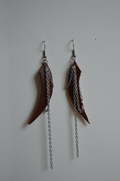 leather earrings no.6