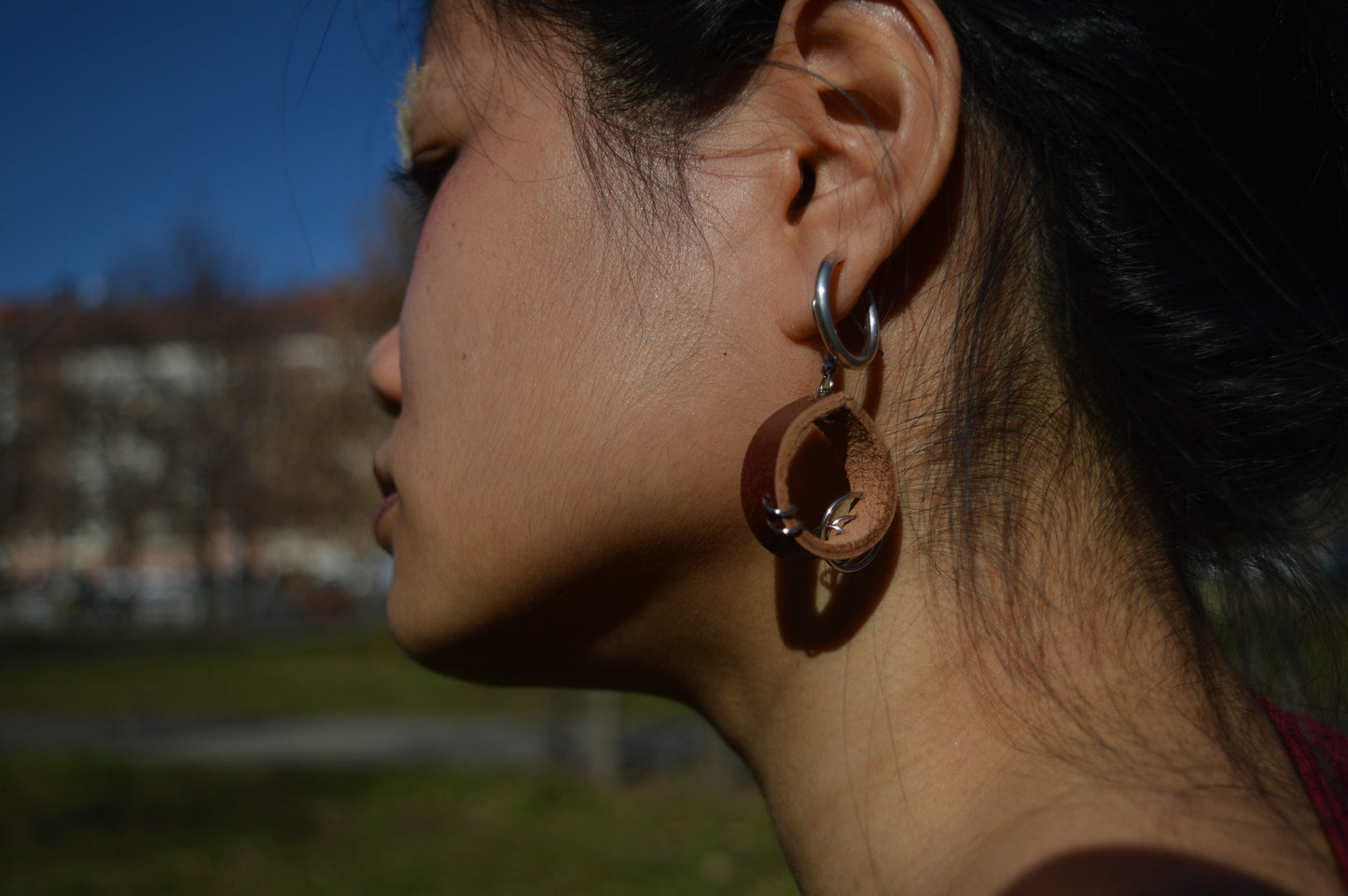 leather earrings no.3