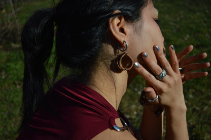 leather earrings no.3