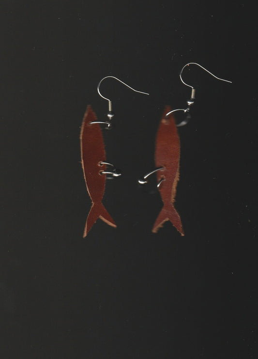 leather earrings no.5