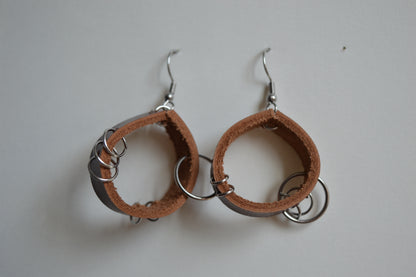 leather earrings no.3