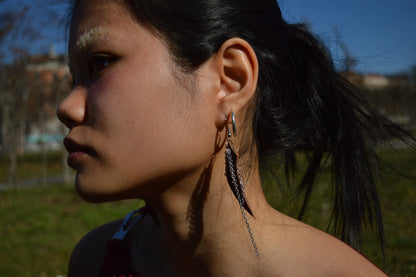 leather earrings no.6