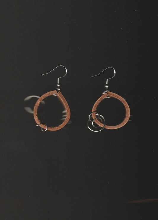 leather earrings no.3