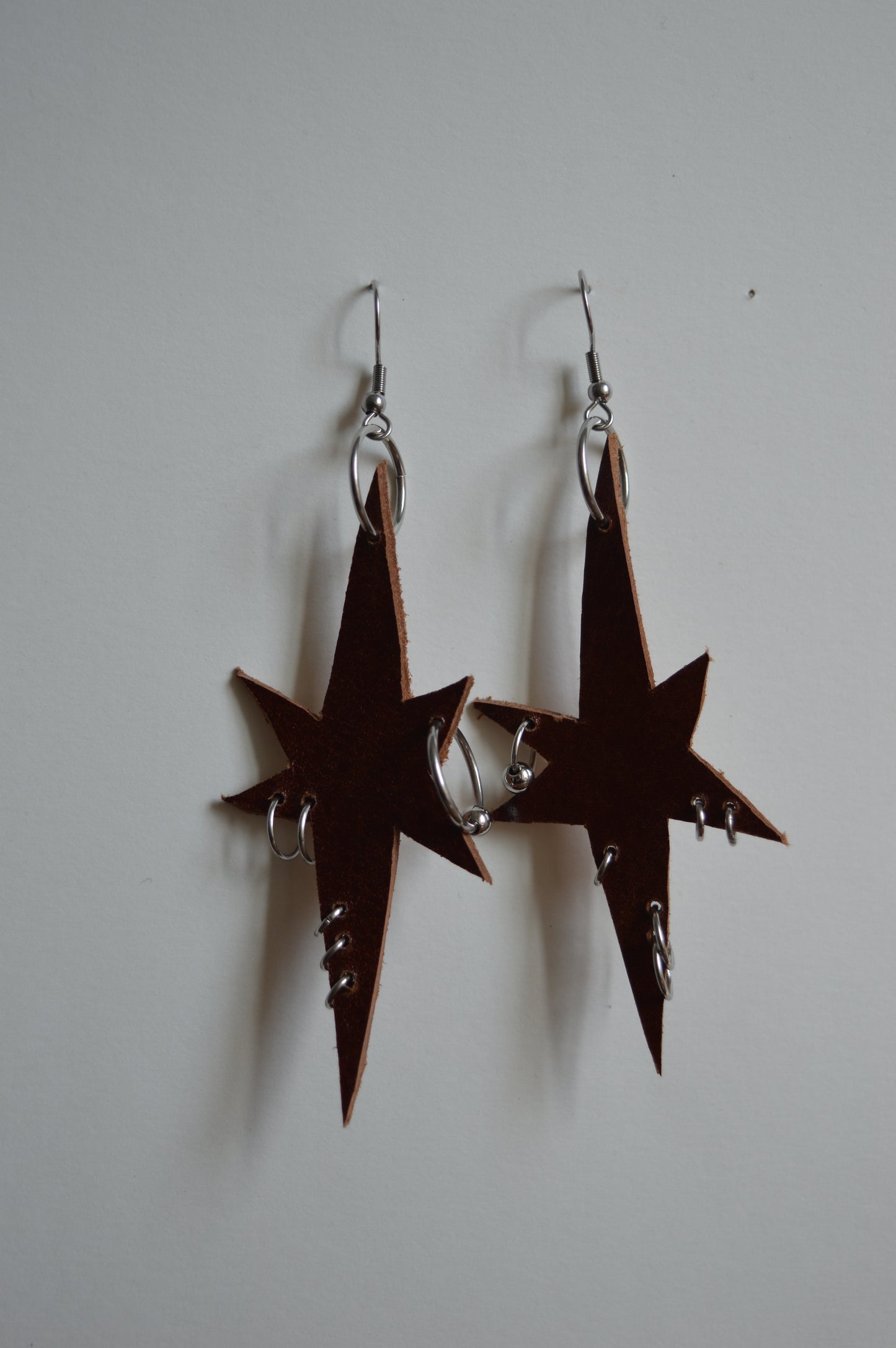 leather earrings no.8