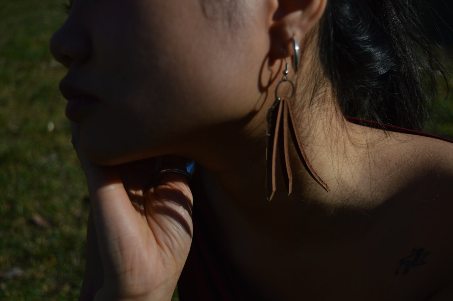 leather earrings no.2