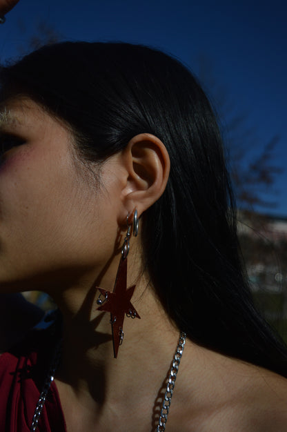 leather earrings no.8