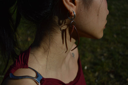 leather earrings no.4