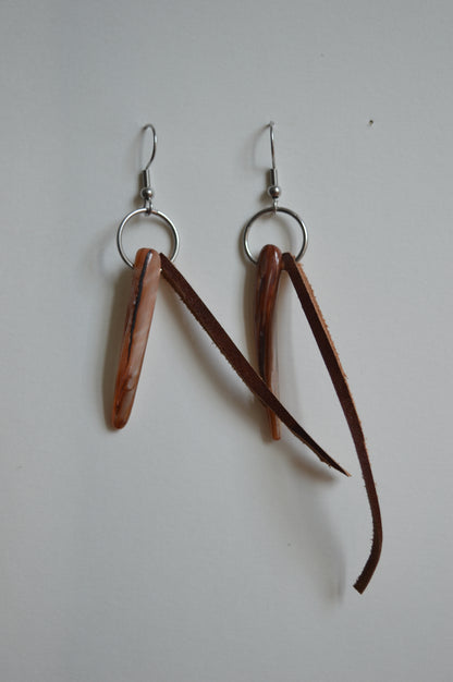 leather earrings no.4