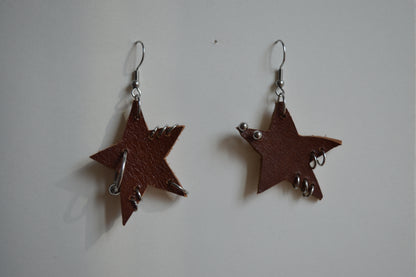 leather earrings no.7