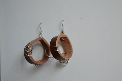 leather earrings no.3