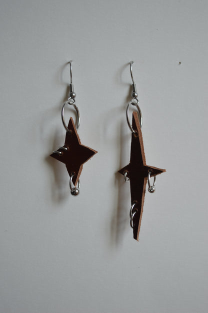 leather earrings no.1