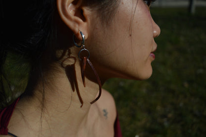 leather earrings no.4