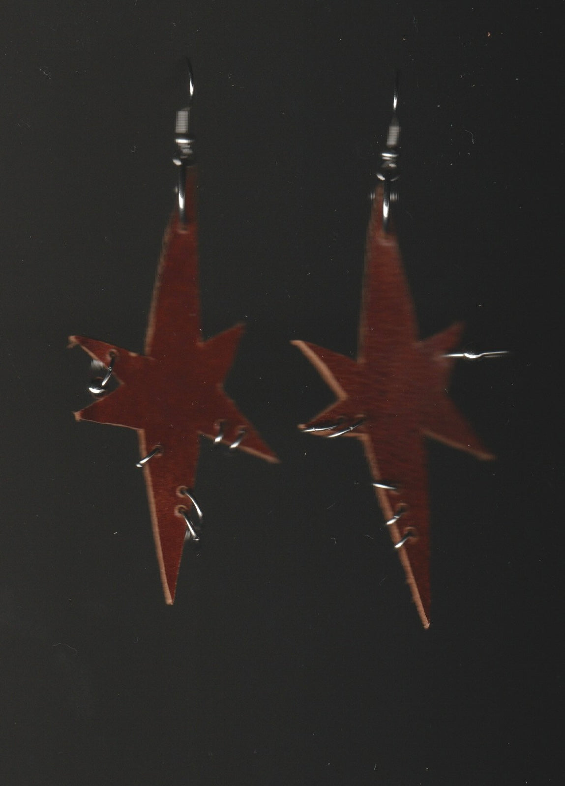 leather earrings no.8