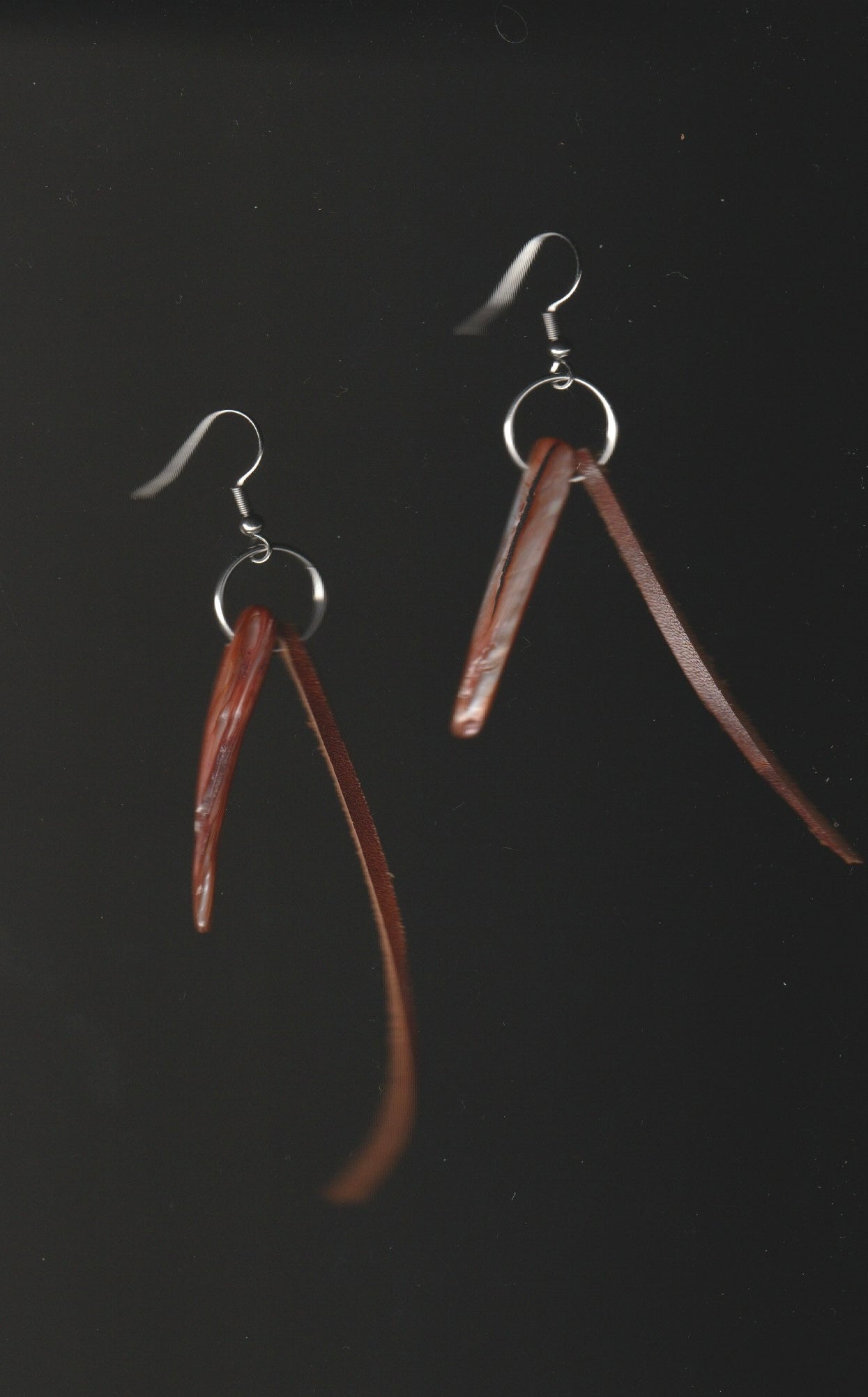 leather earrings no.4
