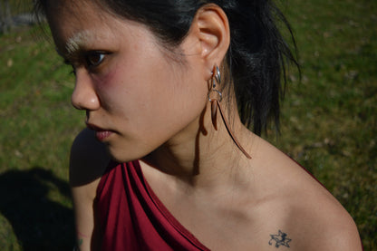 leather earrings no.4