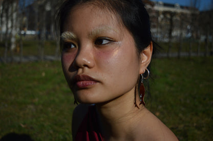 leather earrings no.5