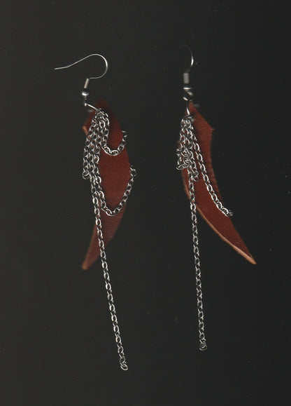 leather earrings no.6