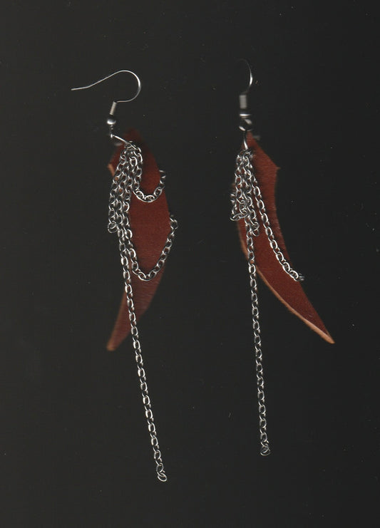 leather earrings no.6