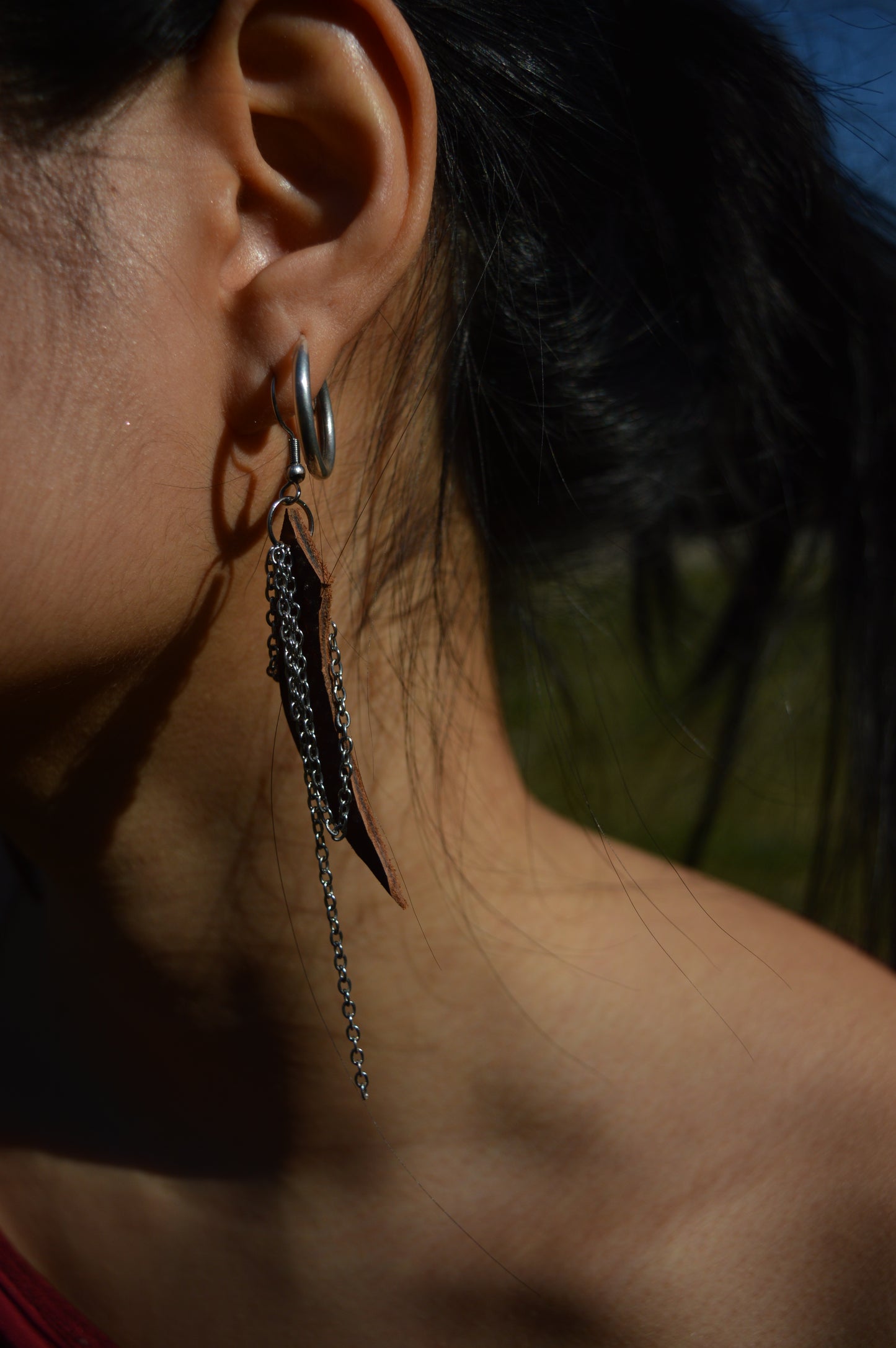 leather earrings no.6