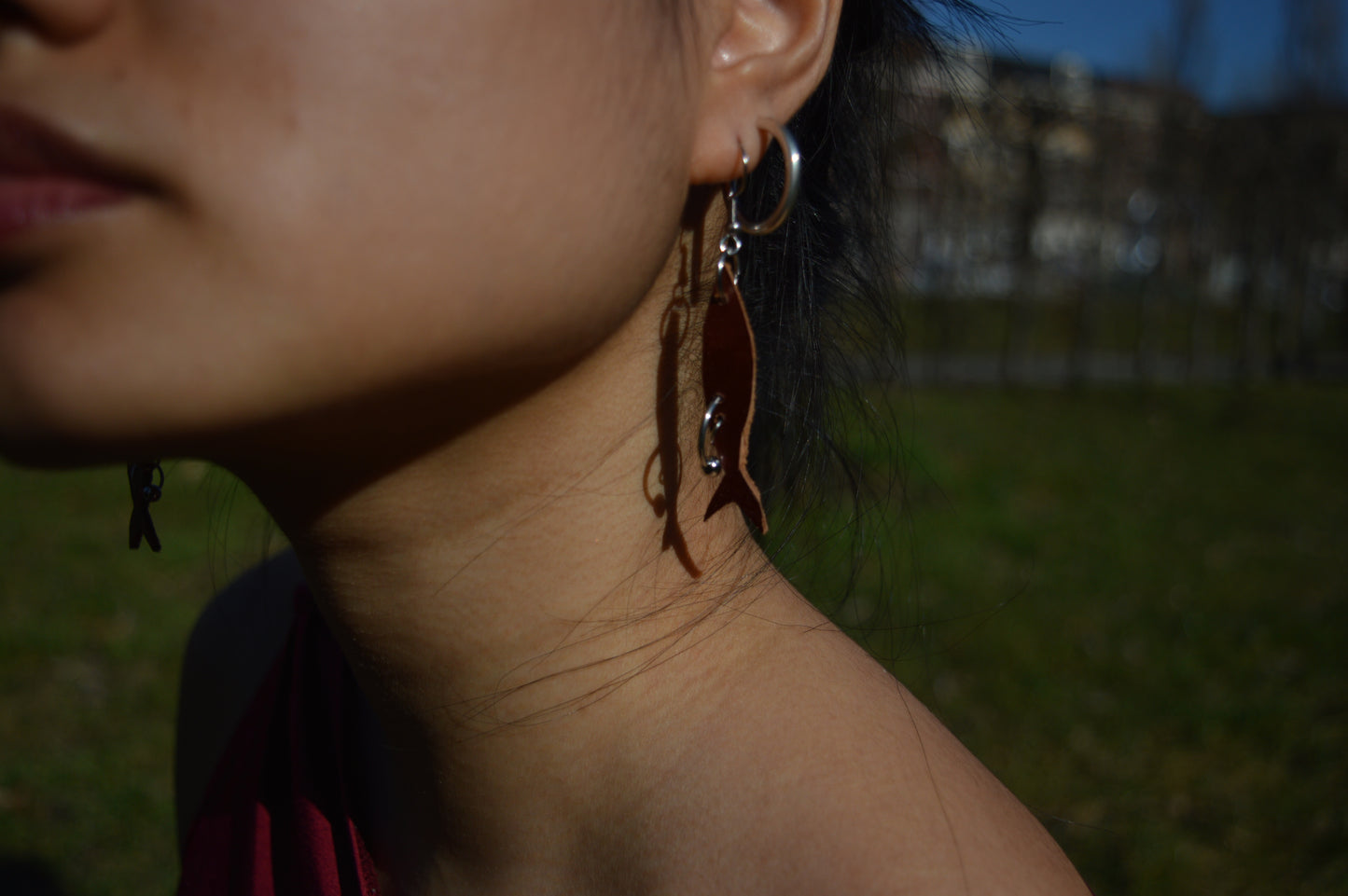 leather earrings no.5