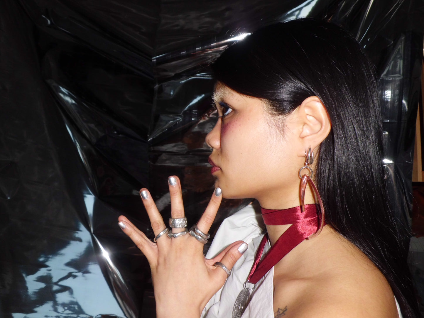 leather earrings no.4