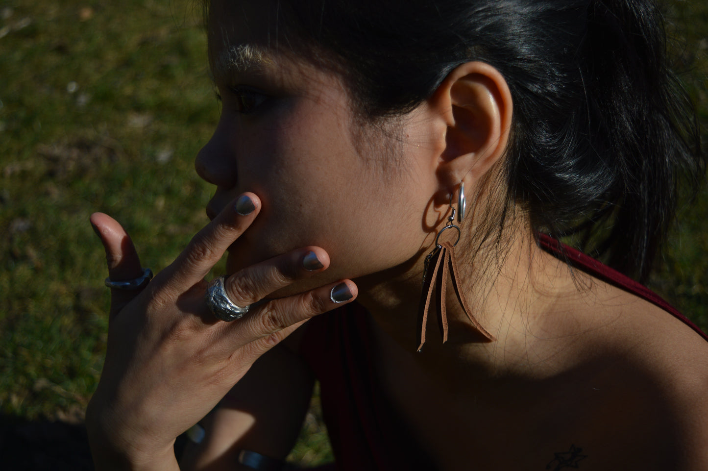 leather earrings no.2